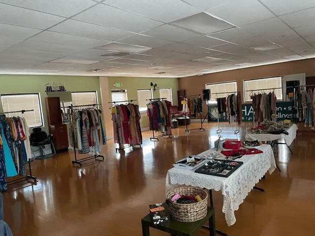 A Desi Revival pop-up shop setup